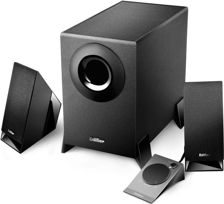 Edifier M1360 2.1 Multimedia Speakers - 3.5mm AUX/4INCH Subwoofer/Remote/RCA Remote Control input Black Edifier M1360 2.1 Multimedia Speakers - 3.5mm AUX/4INCH Subwoofer/Remote/RCA Remote Control input Black